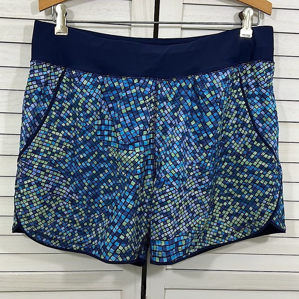 Lands End Swim Size 12 Board Skort Tropical Lands' End - Picture 4 of 14